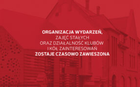Czasowe zawieszenie działań artystycznych i edukacynych
